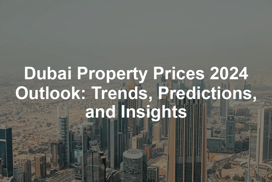 Featured image for Dubai Property Prices 2024 Outlook: Trends, Predictions, and Insights