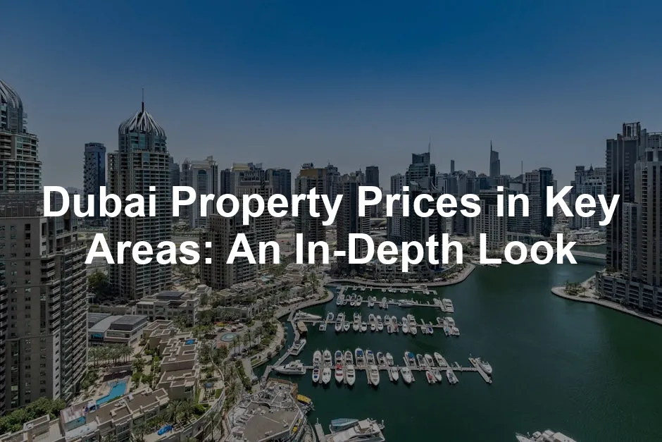 Featured image for Dubai Property Prices in Key Areas: An In-Depth Look