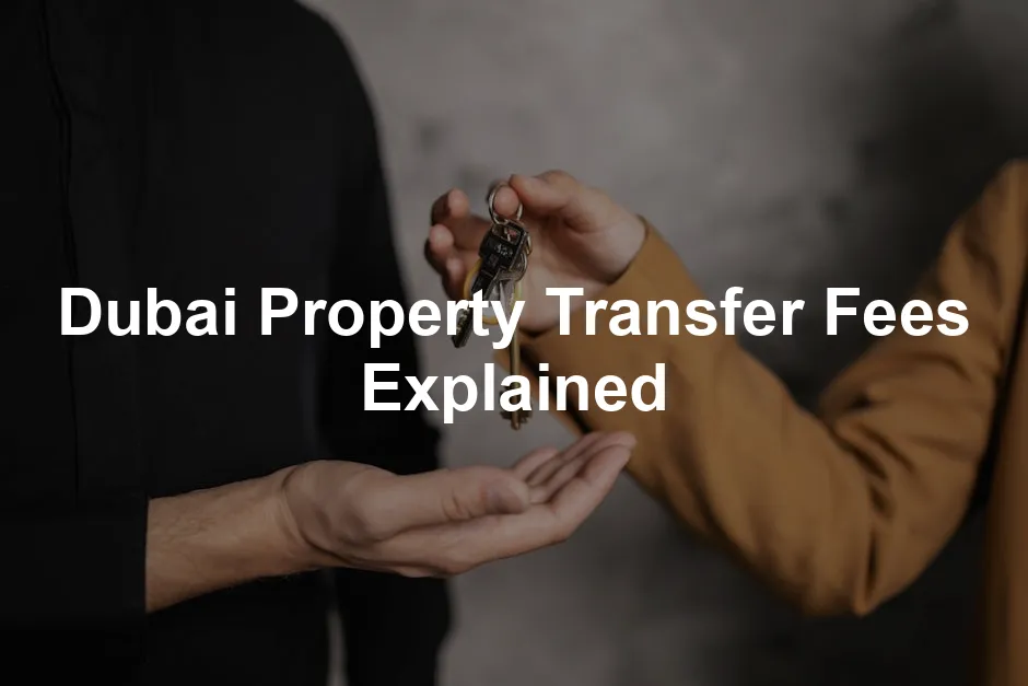 Featured image for Dubai Property Transfer Fees Explained