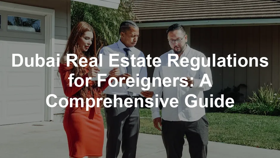 Featured image for Dubai Real Estate Regulations for Foreigners: A Comprehensive Guide