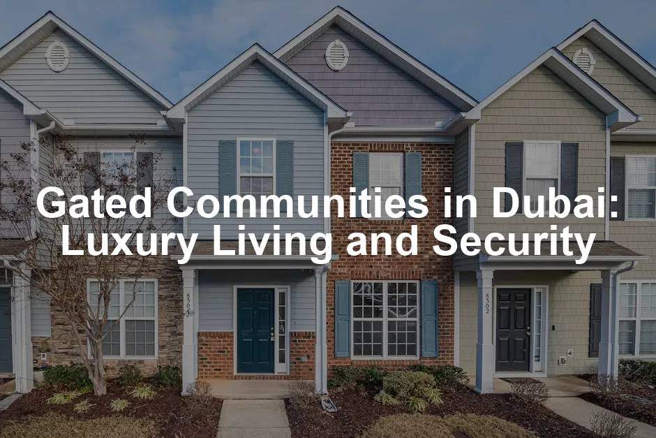 Featured image for Gated Communities in Dubai: Luxury Living and Security