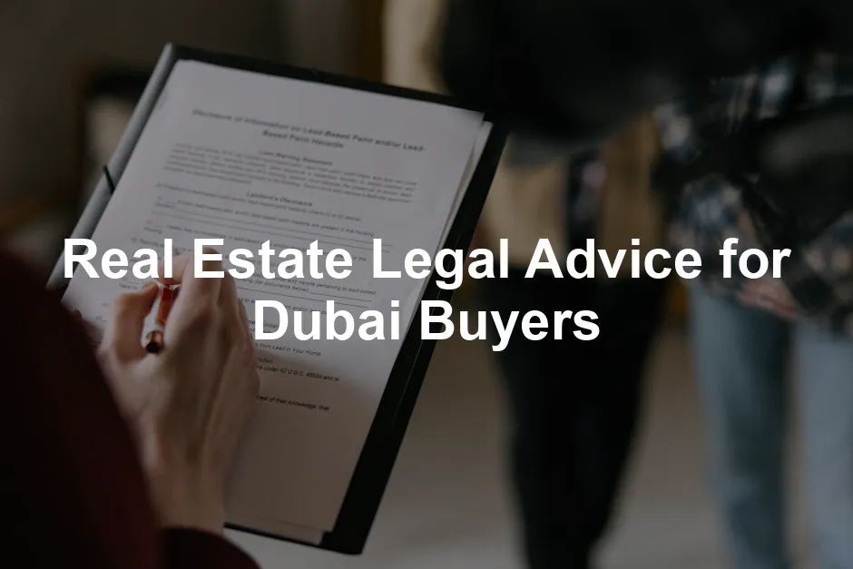 Featured image for Real Estate Legal Advice for Dubai Buyers