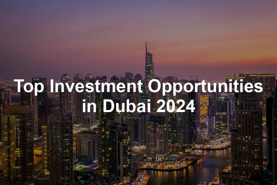 Featured image for Top Investment Opportunities in Dubai 2024